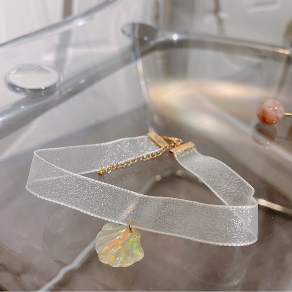 Unused 🌸 Japanese style hair accessory set earrings lace choker - Picture 8 of 16